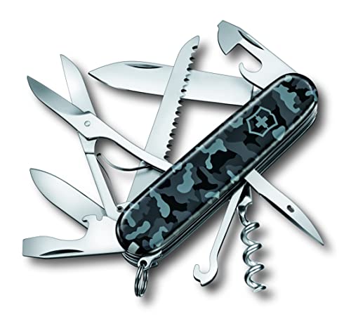 VICTORINOX(ビクトリノックス) ハントマン ネイビーカモフラージュ 多機能 ナイフ 防災グッズ 登山 ハ..