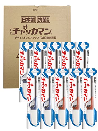 東海 チャッカマン CR ライター 点火棒 レッド ブルー 約縦7×横2.7×幅23.5cm チャイルドロック 安全設..