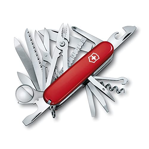 VICTORINOX(ビクトリノックス) スイスチャンプ レッド 多機能 ナイフ アウトドア キャンプ プライヤー はさみ ルーペ付き 33機能