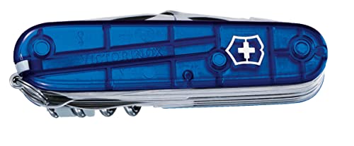 VICTORINOX(ビクトリノックス) スイスチャンプ トランスルーセントブルー 多機能 ナイフ アウトドア キャンプ プライヤー はさみ ル