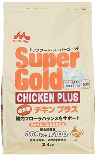 スーパーゴールド Supergold チキンプラス成犬用 2.4kg 2.4キログラム (x 1)