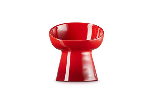 ル・クルーゼ(Le Creuset) ハイスタンド・ペットボール ディープ チェリーレッド 犬 猫 