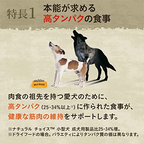 Nutro ニュートロ ワイルド レシピ 超小型犬~小型犬用 成犬用 チキン 2kg ドッグフード グレインフリー【着色料 無添加/グレインフリ 2