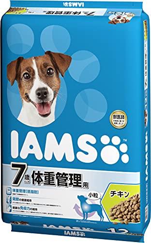 アイムス (IAMS) ドッグフード 7歳以上用 体重管理用 小粒 シニア犬用 12kg 1