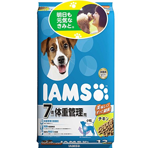 アイムス (IAMS) ドッグフード 7歳以上用 体重管理用 小粒 シニア犬用 12kg 2