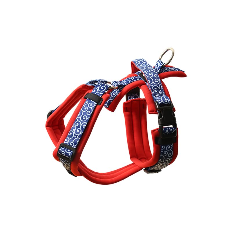 Hakusan ゼロハーネス 負担軽減 犬用ハーネス サイズ調整可 簡単着脱 夜間反射材 軽量 通気 ハンドル付..