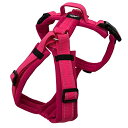 ・pink XL ZERO-H-PKPK-XL・・Size:XLColor:pink・Inventive and high-quality Japanese harness with many unique features.説明 令和元年に発売開始、その名もゼロハーネス。 首や気管に負担がかかりにくく、体に当たる部分はクッション性が高く、ハンドル付き。 ゼロハーネスは、Y型タイプとなり首や気管に負担がかかりにくい形状。 首回りも胴回りも調整ができるので愛犬にジャストフィットすることができる。 さらに体に当たる部分はクッション性が高いネオプレーン素材を採用しているので負担がかかりにくい+優しいフィット感を実現。 そして、両サイドバックルタイプなので足を上げることなく直用できるのも大きなポイント。 さらにさらに、XSサイズからは便利なハンドルが付いている。(一番小さいサイズのXXSはハンドルなし) バックルは安全性が高いものを採用しており、ハンドル部分の持ち手もクッション性がある。