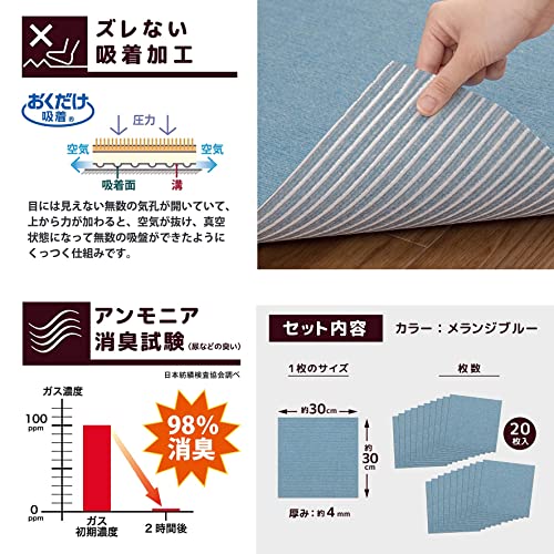 ������������ �ڥå������奿����ޥå� 30cm��30cm 20���� ���󥸥֥롼 �� ǭ ���󥳡� �������� ���� �ý� �������