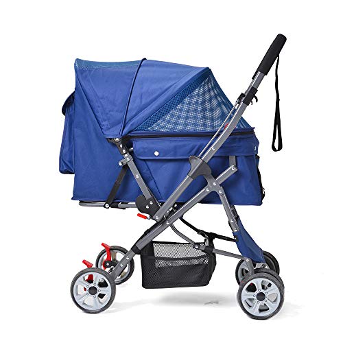 Nursing Cart - BTM ペットカート 対面式 折りたたみ 多頭 中型犬 小型犬 猫 2way 軽量 組立簡単 工具不要 介護用 ドッグカート ペットバギー 犬