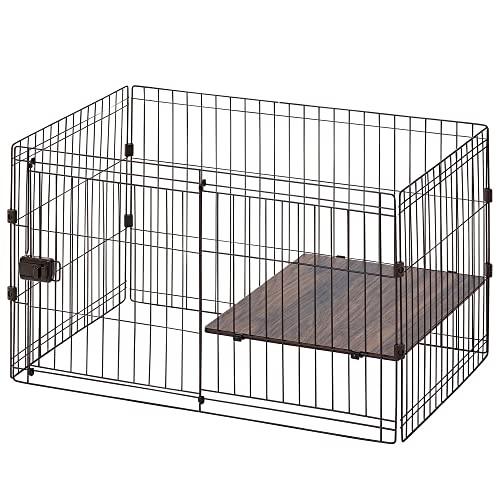 アイリスオーヤマ 犬 サークル 室内 コンビネーションサークル用上段 P-CS-930UV ウォールナット