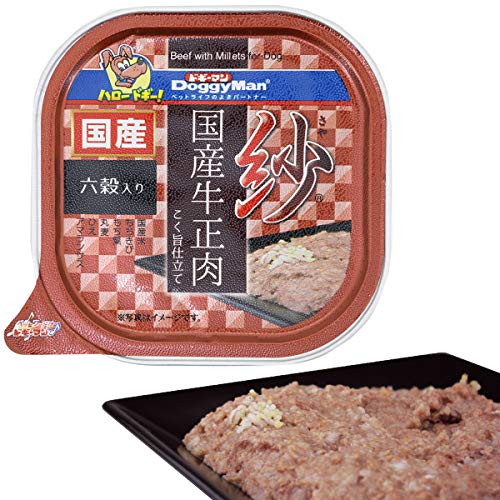 六穀入り・ 100g×24個 ・・Style:六穀入り・国産牛にこだわった、贅沢なおいしさ。牛肉本来の濃厚な旨味と香りが自慢です。・ふっくら炊き上げたやわらかなお米に、風味豊かでビタミンや食物繊維を豊富に含む、もちきび、もち粟、丸麦、ひえ、アマランサスを加えました。・国産牛肉のおいしさを、より引き立てる牛だしベースの「こく旨仕立て」。素材の味わいを邪魔せずに、牛肉の深みや豊かなコクが味わえます。・成分:粗たん白質4.5%以上、粗脂肪1.5%以上、粗繊維1.0%以下、粗灰分2.0%以下、水分90.0%以下・エネルギー:100g当たり90kcal商品紹介 ●国産牛正肉を使用。●牛肉本来の濃厚な旨味と香りが自慢です。●国産米とビタミン、ミネラル、食物繊維が豊富な5種類の雑穀入り(もちきび、もち粟、丸麦、ひえ、アマランサス)。●雑穀特有の香ばしい香りや甘みも魅力です。●国産牛肉のおいしさを、より引き立てる牛だしベースの「こく旨仕立て」。 使用上の注意 ●用途を守る。●幼児や子供、ペットの触れない場所で保存する。●2カ月未満の幼犬には与えない。●開封後は冷蔵。賞味期限に関わらず早めに与える。●賞味期限は側面に記載。 原材料・成分 肉類(国産牛正肉、ビーフエキス、鶏肉)、穀類(白米、もちきび、もち粟、丸麦、ひえ、アマランサス)、増粘多糖類、ミネラル類(カリウム) 使用方法 与え方/1日1個を目安に、総合栄養食と一緒に与えてください。 ご注意（免責）必ずお読みください 色・形・質感等にバラつきがありますが、品質には問題ありません。