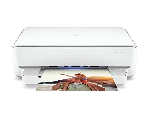 HP カラー プリンター A4インクジェット複合機 ENVY 6020 ホワイト スマホ印刷 Wi-Fi対応 自動両面印刷 テレワーク 光るステ