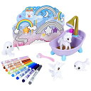 クレヨラ (Crayola) 立体塗り絵 カラフルmyペット シャワーでおせわセット ファンタジー お絵かき 正規品 747346