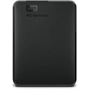 ウエスタンデジタル(Western Digital)WD ポータブルHDD 4TB USB3.0 ブラック WD Elements Portab