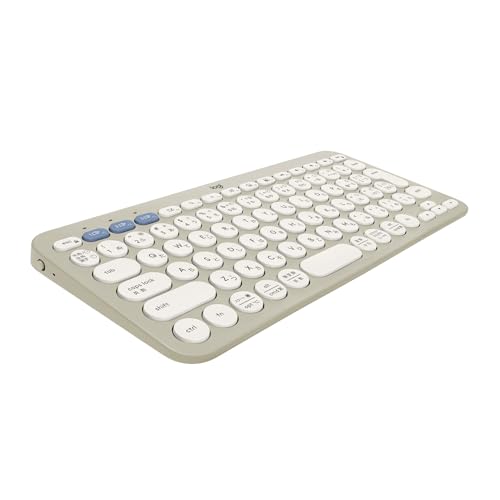 ロジクール ワイヤレスキーボード PEBBLE KEYS 2 K380sGY 薄型 軽量 415g 小型 Bluetooth Logi Bolt