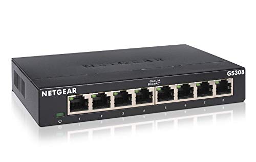 【正規品】 ネットギア NETGEAR スイッチングハブ 8ポート 1G 金属筐体 静音ファンレス メーカー3年 アンマネージスイッチ GS30