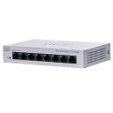 【A】8ポート・ホワイト CBS110-8T-D-JP・・Style:【A】8ポートPatternName:単品・8ポート 10/100/1000 Mbps・複雑な設定は必要なくプラグを差し込むだけで簡単に利用できます・8から24ポート、PoE有無など、幅広い製品ポートフォリオにより様々なネットワーク環境に対応します・制限付きライフタイム(電話やメールによる1年間のテクニカルサポートと、ライフタイムの故障に対する)・QoS (Quality-of-Service) によりネットワーク全体のパフォーマンスを向上説明 エントリーモデルのネットワークスイッチ製品です。設定不要でプラグを差し込むだけで簡単にご使用いただけます。正規店からの購入に限り、購入後1年間の電話によるテクニカルサポートと、故障時のライフタイムを提供します。・サポート連絡先0066-33-814058(国内無料通話。IP 電話からはご利用できません。)sbsc-japan-enduser@cisco.com(E メール)