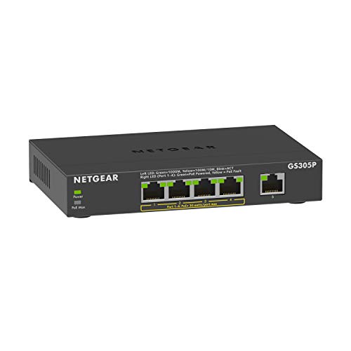 yKiz lbgMA NETGEAR XCb`Onu 5|[g 1G PoE+ (63W) ➑ Ét@X [J[3N A}l