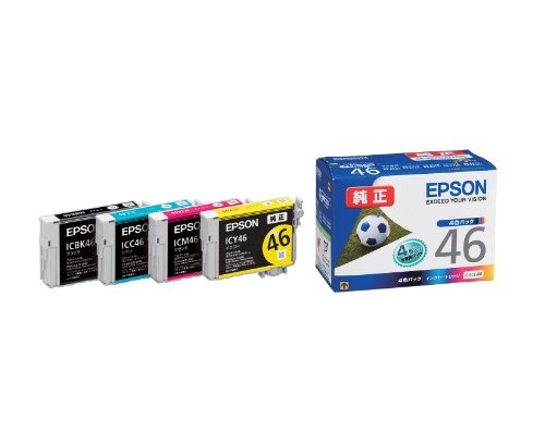 エプソン 純正 インクカートリッジ サッカーボール IC4CL46 4色パック エプソン 純正 インクカートリッジ サッカーボール IC4CL46 4色パック
