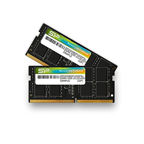 シリコンパワー ノートPC用メモリ DDR4-3200 (PC4-25600) 32GB×2枚 (64GB) 260Pin 1.2V CL22