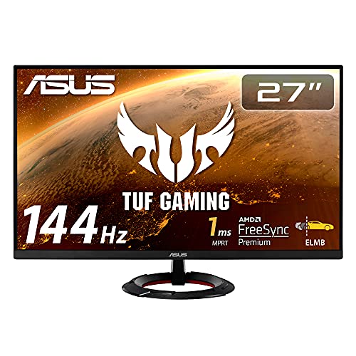 ASUSTek TUF Gaming ゲーミングモニター VG279Q1R 27インチ フルHD IPS 144Hz 1ms HDMI×2 DP