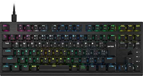 【】CORSAIR K60 PRO TKL RGB USB メカニカルキーボード ゲーミングキーボード 自社独自OPX軸採用 日本語レイアウト