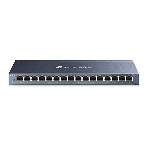 TP-Link 16ポート ハブ 10/100/1000Mbps デスクトップ ギガビット 金属筐体 設定不要 5年 ウォールマウント スイッチ TP-Link 16ポート ハブ 10/100/1000Mbps デスクトップ ギガビット 金属筐体 設定不要 5年 ウォールマウント スイッチ