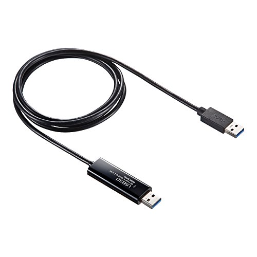 サンワサプライ ドラッグ&ドロップ対応USB3.0リンクケーブル(Mac/Windows対応) KB-...