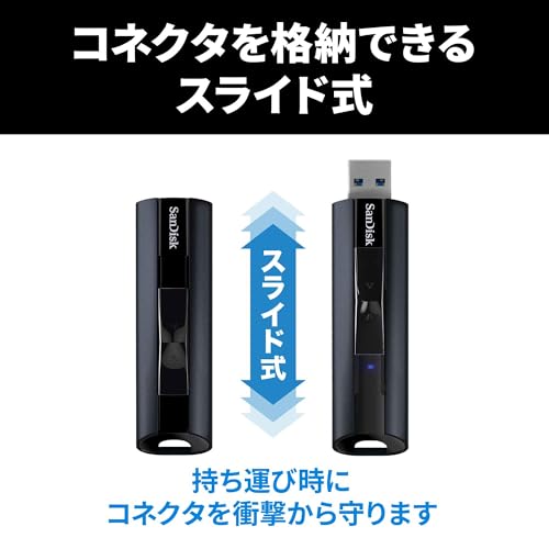 SanDisk SSD ���դ� 1TB USB3.2Gen1 �ɽк���420MB/�� SDSSDE20-1T00-GH25 �ݡ����֥�SSD W