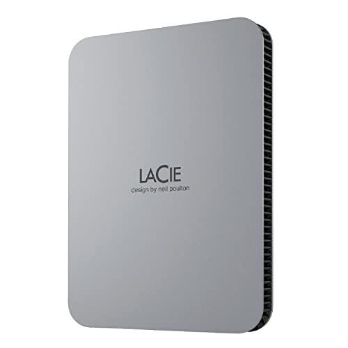 LaCie 外付けHDD ハードディスク 4TB Mobile Drive Mac/iPad/Windows対応 ムーン・シルバー 3年 STL