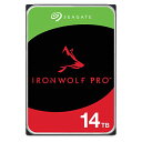 Seagate IronWolf Pro 3.5 【ベイ無制限】14TB 内蔵HDD(CMR) データ復旧3年付 5年?7200rpm PC N
