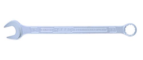 ハゼット(HAZET) コンビネーションスパナ コンビネーションレンチ クロームメッキ スパナヘッド角度15° めがねレンチ口形状:二重六角 1