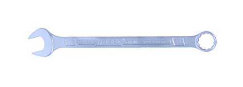 HAZET(ハゼット) コンビネーションスパナ 600N-32 クロームメッキ|コンビネーションスパナヘッド角度15°|出力:外径二重六角、フラ