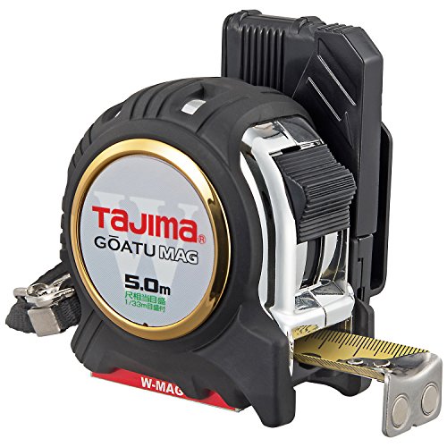 乐天商城 - タジマ(Tajima) コンベックス 剛厚テープ5m×25mm 剛厚セフGロックダブルマグ25 尺相当目盛付 GASFGLWM2550S