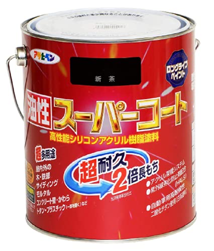 アサヒペン 油性スーパーコート 1.6L 新茶