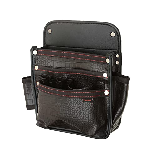 Aprons - Tajima タジマ セフ着脱式システム 着脱式腰袋 ツインフック クロコ 釘袋3段大 高強度でしなやかな高耐久合成皮革 SFKBG-KG3L2