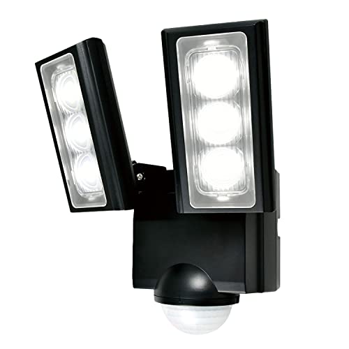 エルパ (ELPA) 乾電池式 センサーライト 2灯 (白色LED/防水仕様) 屋外 センサー足元 (ESL-312DC)