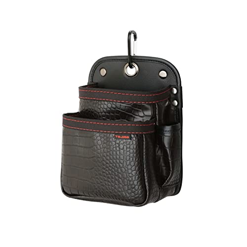 Tajima タジマ セフ着脱式システム 着脱式腰袋 ツインフック クロコ 2段小 高強度でしなやかな高耐久合..