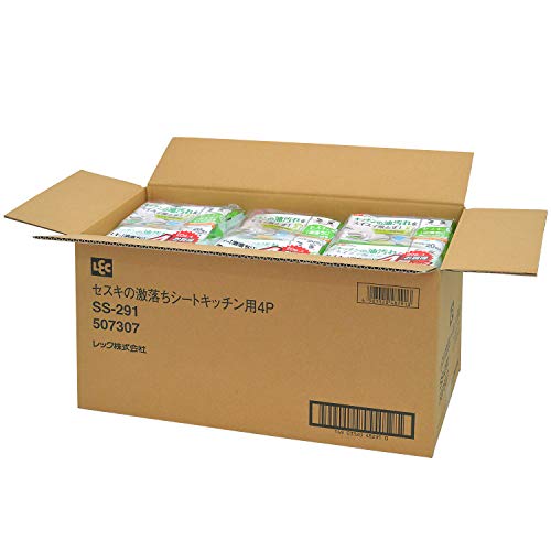 クロスワン 楽天市場店の【 】レック セスキ の 激落ちくんシート キッチン用 20枚入×48個 (960枚) 大容量 ケース販売｜アングル2