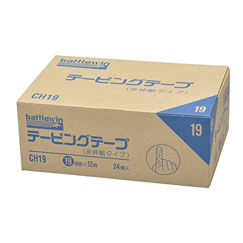 ニチバン バトルウィン テーピングテープ(非伸縮) 24巻入り 19mm×12m CH19