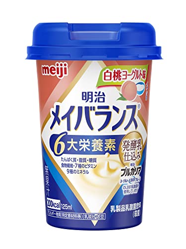 メイバランスミニ白桃ヨーグルト味 125ml×24本【ケース】 明治 メイバランスミニ白桃ヨーグルト味 125ml×24本【ケース】 明治