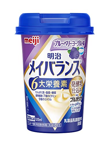 メイバランスミニカップ?ブルーベリーヨーグルト味?125ml×24本【ケース】 明治