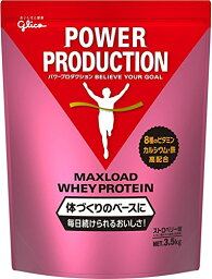 グリコ パワープロダクション マックスロード ホエイ プロテイン ストロベリー味 3.5kg【使用目安 約175食分】たんぱく質 含有率70.3