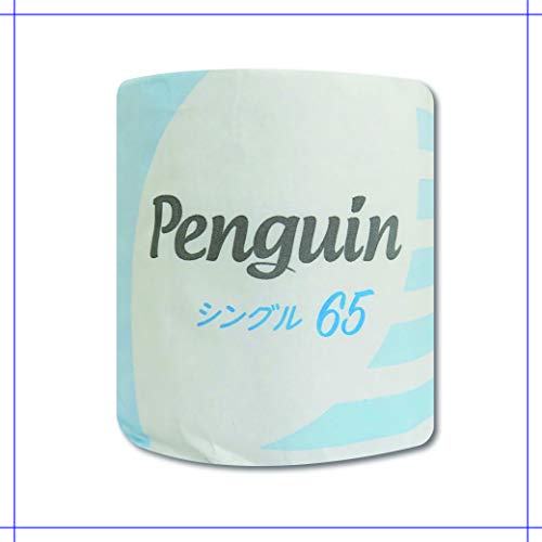 【ケース販売】丸富製紙 ペンギン トイレットロール 個包装 65m 1Rシングル 60 個入り