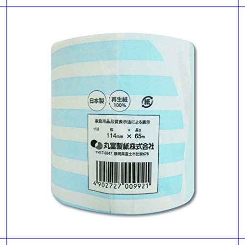 【ケース販売】丸富製紙 ペンギン トイレットロール 個包装 65m 1Rシングル 60 個入り