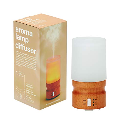 グローバル プロダクト プランニング アロマランプディフューザー ナチュラルブラウン(ミスト式芳香器 超音波振動方式 精油・エッセンシャルオイル