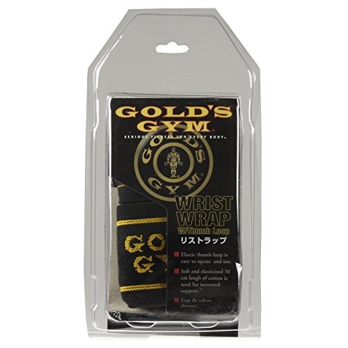 ゴールドジム(GOLD`S GYM) ループ付き リストラップ G3511 【初心者~プロ対応】 手...