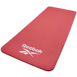 リーボック(Reebok) トレーニングマット 10mm フィットネス ヨガ ピラティス エクササイズ 滑り止め加工 厚め 軽量 クッション R