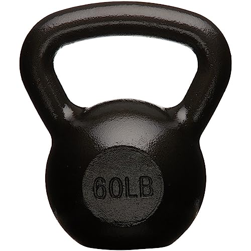 Amazonベーシック ケトルベル 20.4kg キャストアイアン製 ブラック