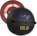 C. 5.4kg・ピュアブラック U5WN・・Style:C. 5.4kg・「仕様」直径32cmで、2.7kg/4.5kg/5.4kg/6.8kg/ 8.2kg/9.1kgのすべてのウェイトに対応しています。5種類の重さを用意してあるので自身の筋力に合ったメディシンボールで運動ができます。ウォールボールの表面素材はPVCで、ボールの中心に砂鉄があり、これがボールの主な重りになってます。砂鉄の周りにPPコットンをぎゅっと詰めこんで、衝撃を緩和します。砂鉄の外側には、大量のコットンが詰め込まれてます・「ステッカー付き」さまざまな場所に貼ることができ、剥がす時は壁に跡を残しにくいステッカーが付属です。素材はソフトタイプのメディシンボールで表面が柔らかく、ソフトな触り心地で壁や床を傷付けにくいため自宅でも使いやすいタイプです。生地はPVCレザーを採用しており少量の汗や水ならタオルでサッと拭き取るだけです。・「特徴」クロスフィット、プライオメトリクス、フィットネス、ウォールボールに特化したエクササイズをサポートしています。鮮やかなウォールボールです。このウェイト付きソフトメディ5.4kgのウォールボールとターゲットステッカーのセットです。 ボールは標準的なサイズの直径32cmで、持ちやすく安定した触り心地です。 さまざまな場所に貼ることができ、剥がす時は壁に跡を残しにくいステッカーが付属しています。 滑り止め表面加工が施された耐久性のある合成皮革で、持ちやすくなっています。 砂鉄とPPフォームを使用した、ボールのバランスと硬度を高める高密度構造です。 頑丈なダブルステッチの縫い目になっています。 柔らかい中綿入りで、投げたりキャッチしたりしやすいよう、十字のステッチで内側のウェイトを固定しています。 耐久性のある業務用ウォールボールは、厳しいトレーニングにも使用可能です。 ワークアウト用のウォールボールで、ゴム製のスラムボールとは異なります。 壁に投げつけることで、ウォールスクワット、ウォールスロー、ウォールシットアップなどのエクササイズができます。 クロスフィットトレーニングなど、多くの筋肉を使い、複合的な動きが必要なウォールボールエクササイズに使用できます。 男女共に使うことができ、スピード、正確さ、柔軟性、集中力のトレーニングに適しています。